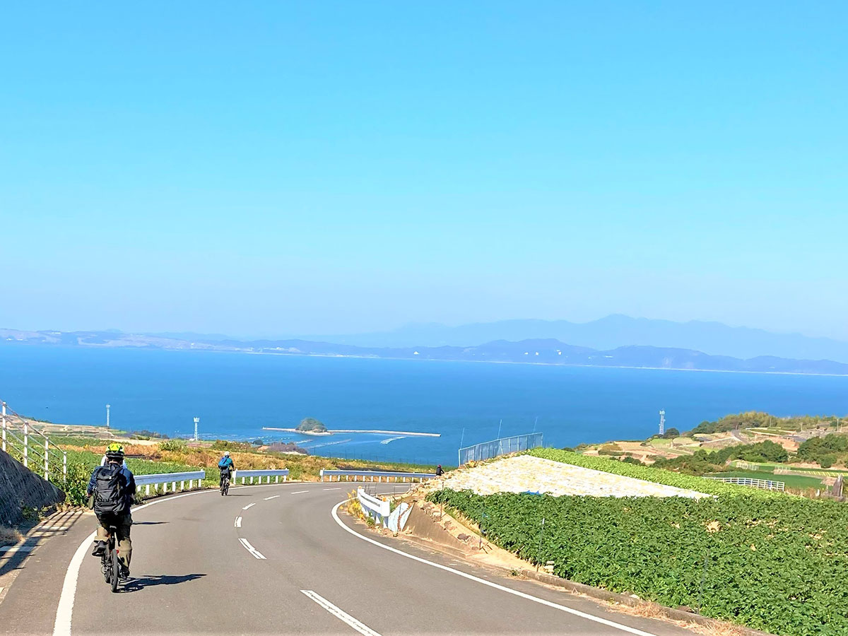 E-bike cycling in Unzen_1