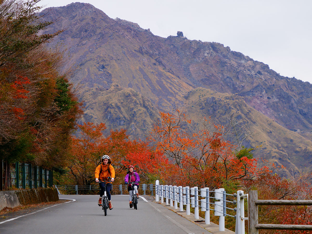 E-bike cycling in Unzen_2